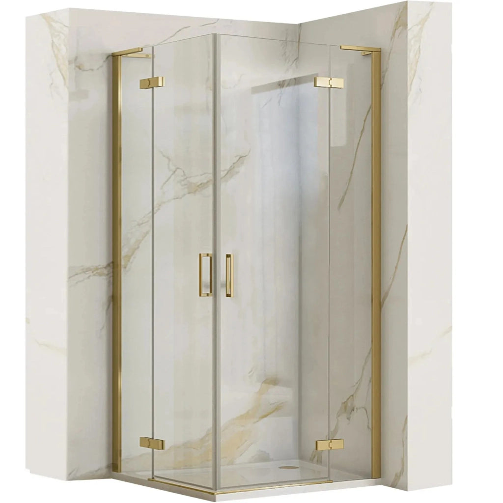 Cabina Doccia Rea Hugo 80x80 Gold Brush