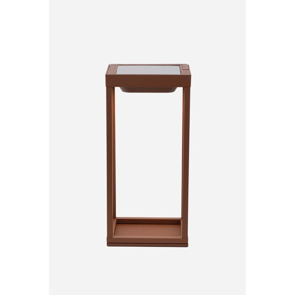 Zafferano - Lanterna Home solar 2 a led 37,3cm - Lampada da parete e da tavolo 2W con batteria e sensore crepuscolare - Nera