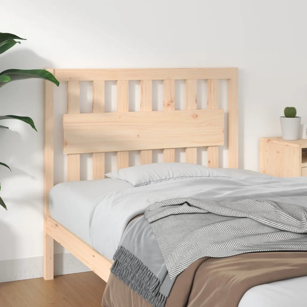 Testiera per Letto 105,5x4x100 cm Legno Massello di Pino