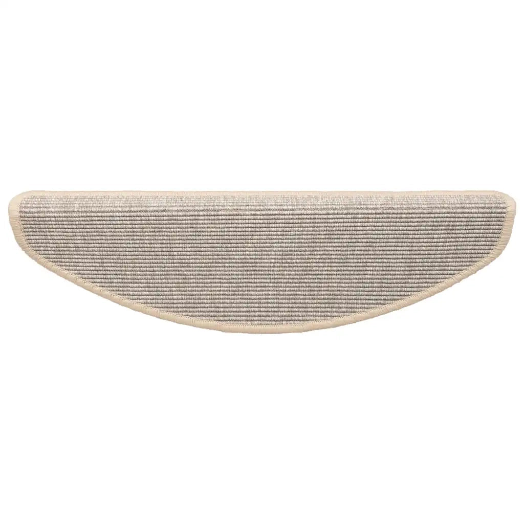 Tappetini per scale 15 pz 65x21x4 cm Argento Semicircolari Grandi 326901