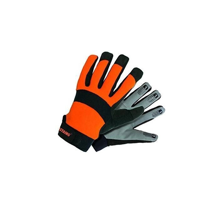 Rostaing OPTIPRO-IT09 Optipro Guanti da Lavoro Antivibrazioni Taglia 9 Palmo in Schiuma Chiusura Velcro colore Arancione Nero Grigio