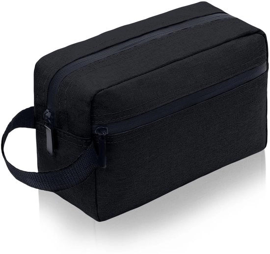 Toilette per Uomo Grande, Toilette per Donna Grande, Toilette per Uomo, Borsa Cosmetica con Cerniera Doppia, Ristrettoilette per Accessori di Toilette