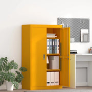 Armadio Giallo senape 80 x 40 x 140 cm Acciaio