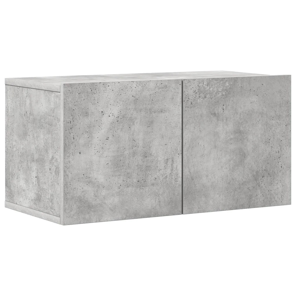 Set di Mobili Porta TV 8 pz Grigio Cemento in Legno Multistrato 3079143