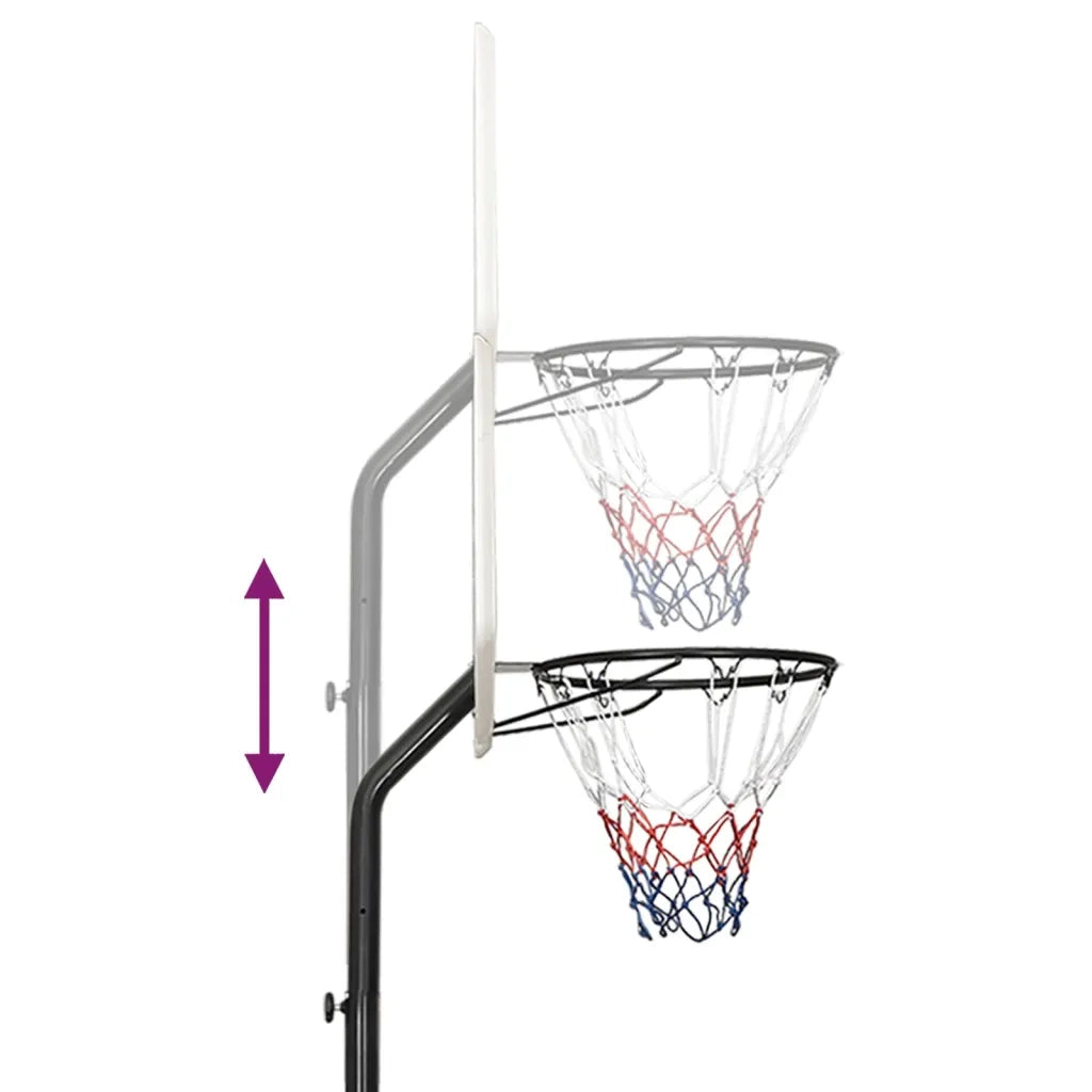 Supporto per Pallacanestro Bianco 282-352 cm Polietilene CFW1795733