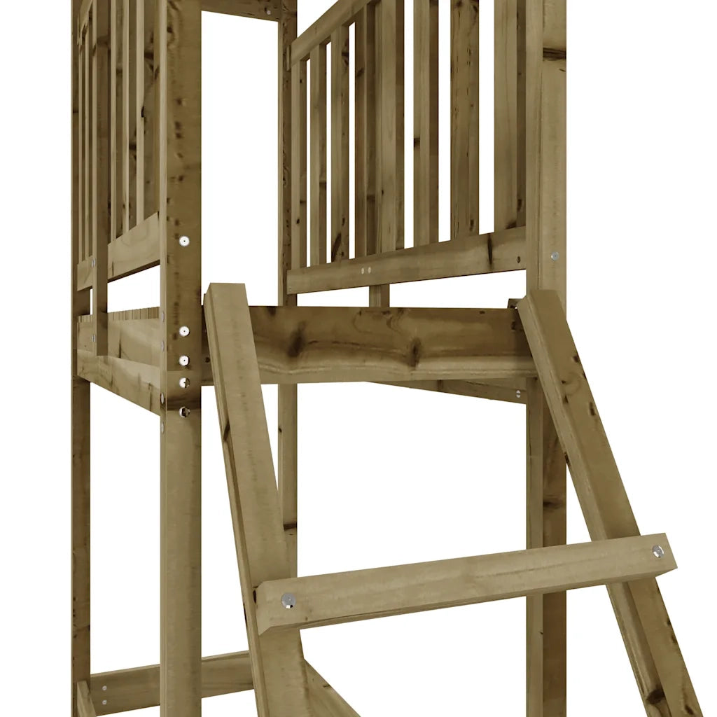 Set da Gioco da Esterno 53x110x214 cm Legno di Pino Impregnato CFW9258441