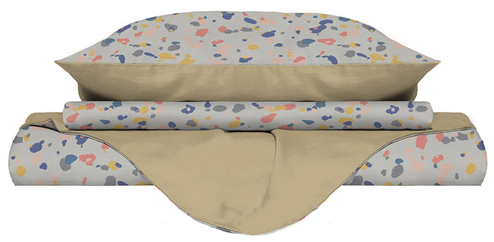 Copripiumino Singolo Double Face con Federe Stampato Background