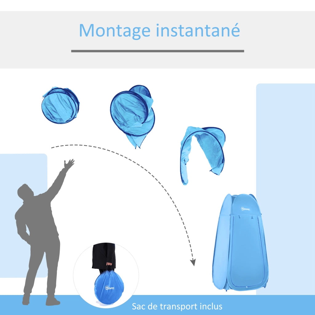 Tenda Doccia Portatile Pieghevole ¨C zephmum ¨C Blu