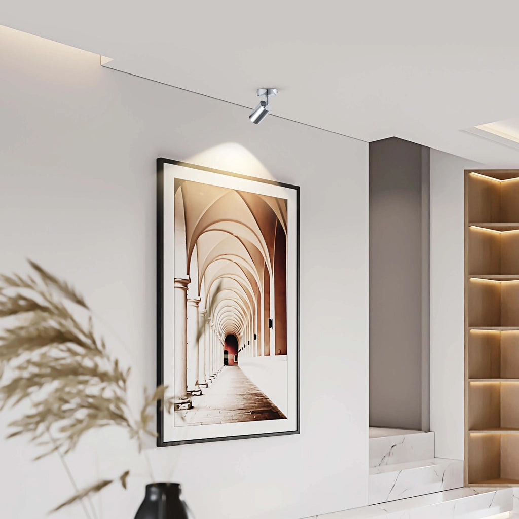 Light Prestige Belize faretto 1 luce GU10 cromato orientabile