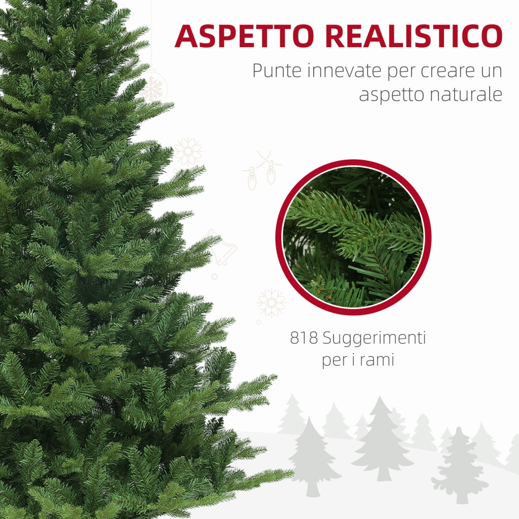 Albero di Natale Artificiale ¨C Zephmum ¨C Verde, Acciaio, 180 cm