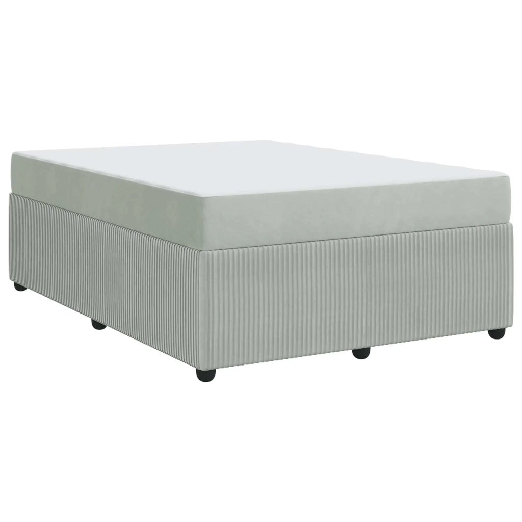 Struttura del letto Grigio chiaro 160 x 200 cm Tessuto