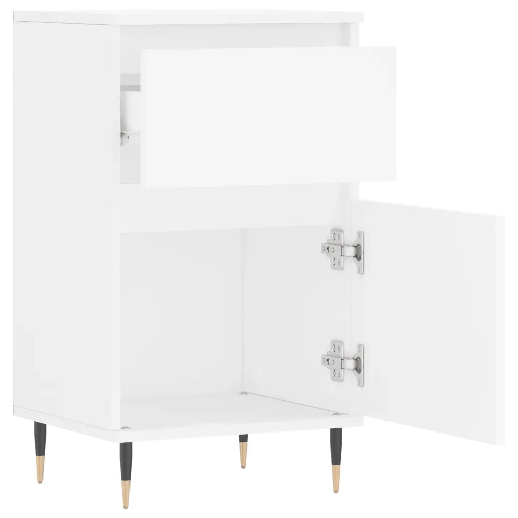 Credenze 2 pz Bianche 40x35x70 cm in Legno Multistrato 831133