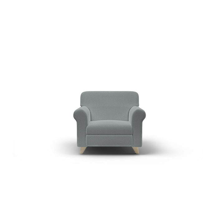 Copridivano Elasticizzato 2 Posti in Poliestere Iris Grigio Chiaro