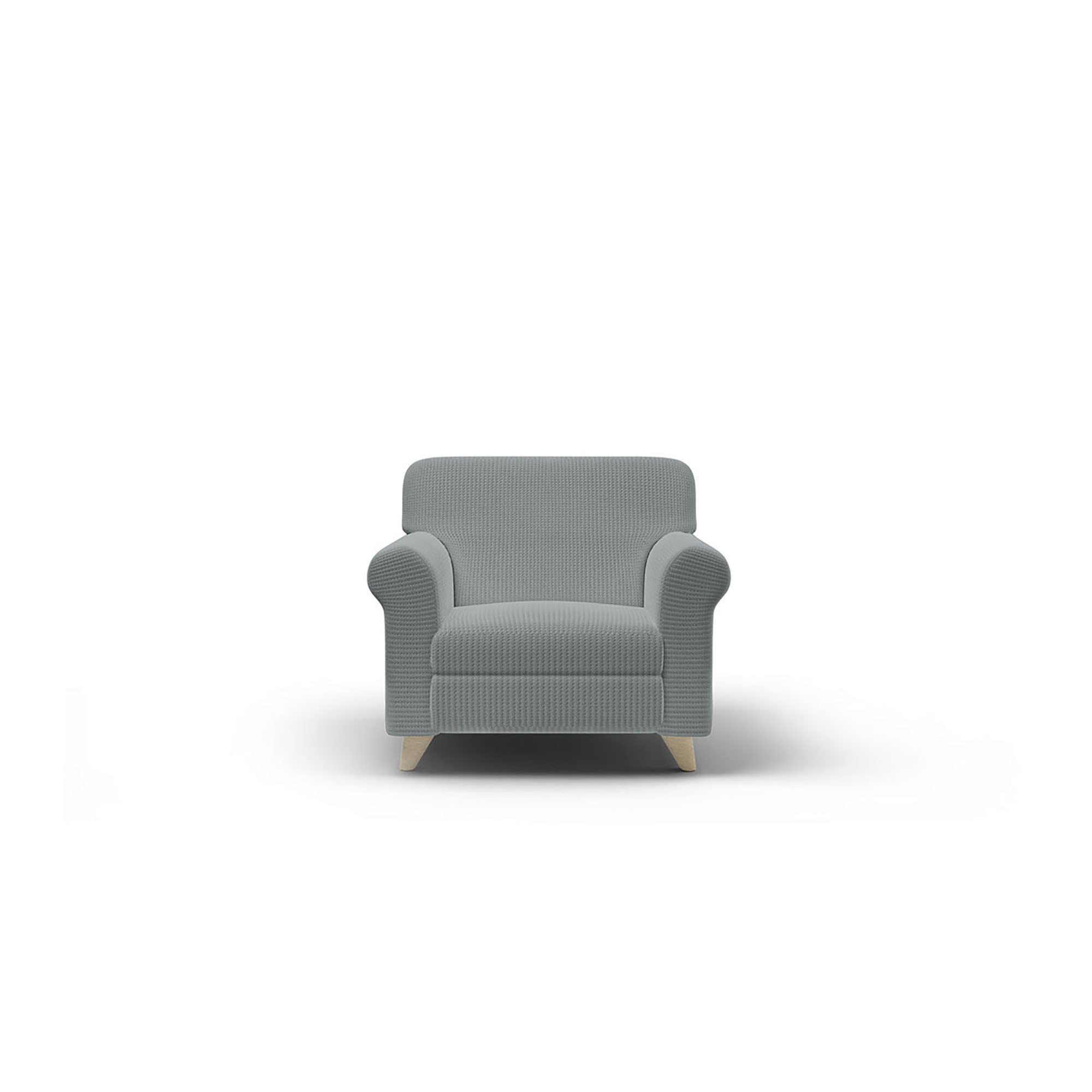 Copridivano Elasticizzato 3 Posti in Poliestere Iris Grigio Chiaro