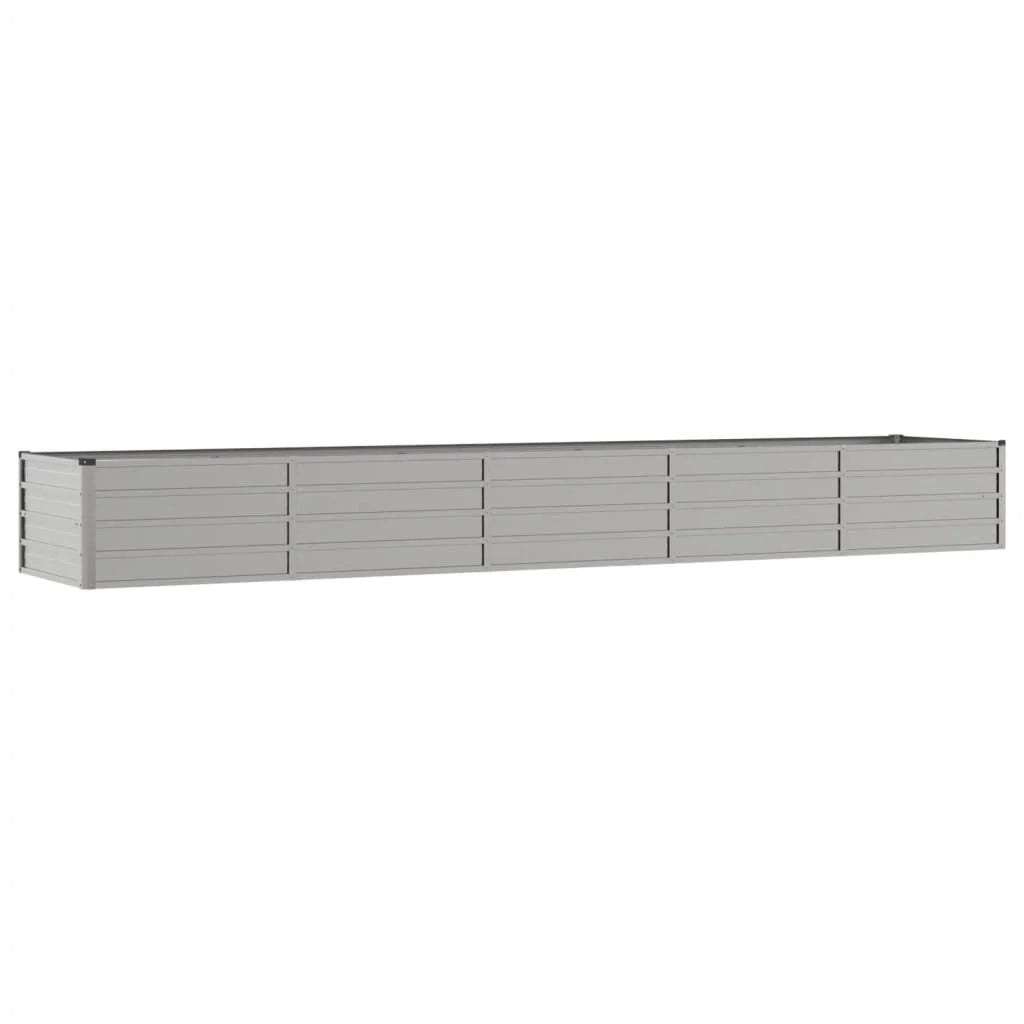 Fioriera rialzata per piante fiori terrazza giardino finitura ruggine 400 x 80 x 45 cm acciaio corten marrone 02_0039874