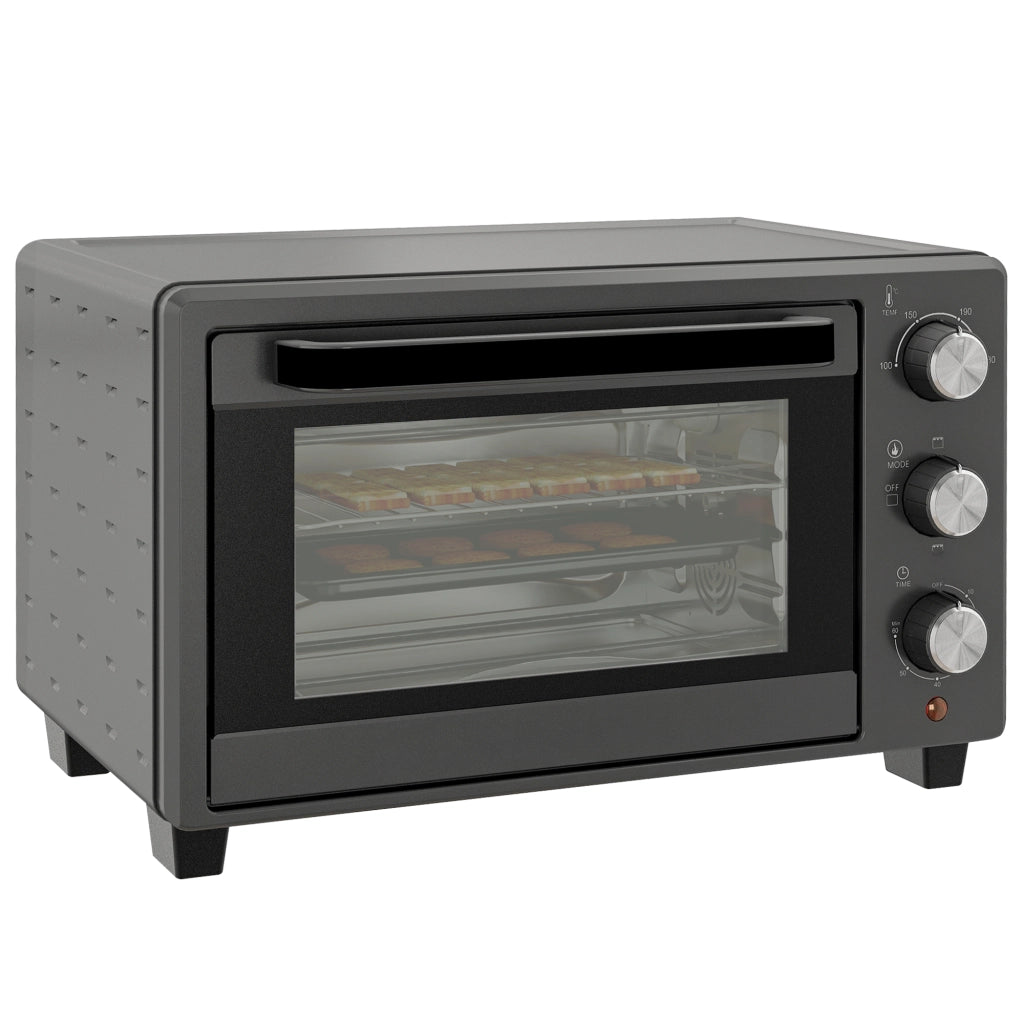 Forno elettrico 21L ¨C Xylo ¨C 3 modalit¨¤ di cottura, 100-230¡ãC, acciaio inox grigio