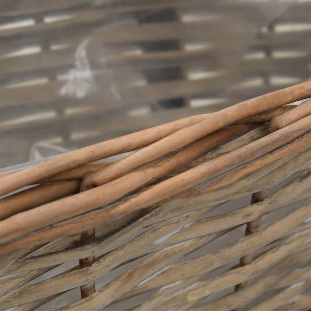 Set di 2 fioriere da balcone in vimini con rivestimento in PE 40 cm 02_0000821