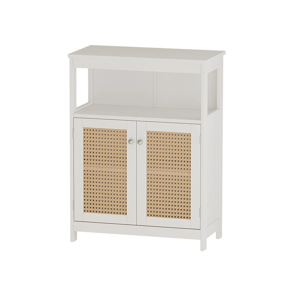 Vicco Mobiletto bagno Bianco 60 x 80 cm con ante e vano a giorno