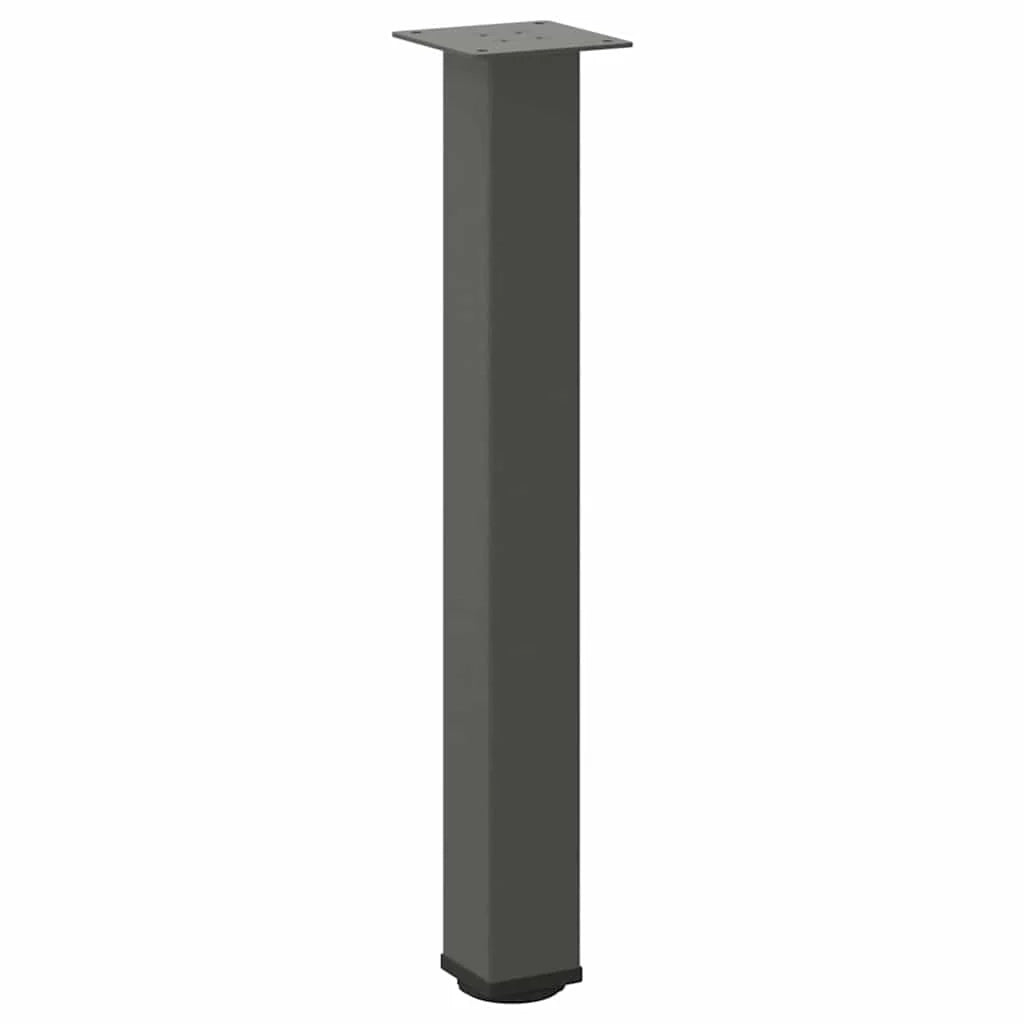 Set di 4 gambe regolabili per tavolo consolle 72-74 cm design moderno elegante finitura in acciaio antracite 02_0056767