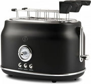 Toaster a 4 slitte con diverse impostazioni di temperatura - Toaster retro con tostapane - Toaster per panini croque monsieur