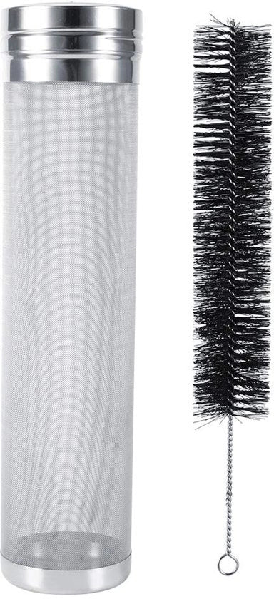 Filtro per Birra/Vino/Caffè in Acciaio Inossidabile - 300 Micron - 7 x 29 cm - Filtro Reutilizzabile