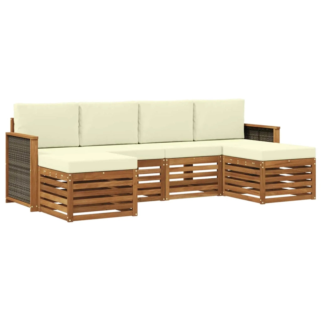 Set di divani da esterno 5 pz 3384676