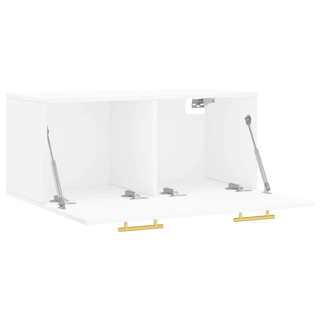 Armadietto a Muro | Mobile a Parete Bianco 80x36,5x35 cm in Legno Multistrato