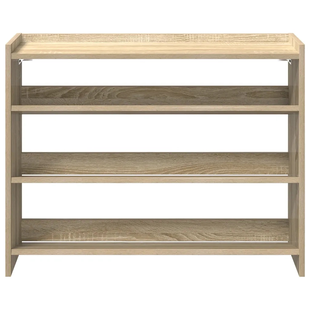 Scarpiera Rovere Sonoma 80x25x62 cm in Legno Multistrato