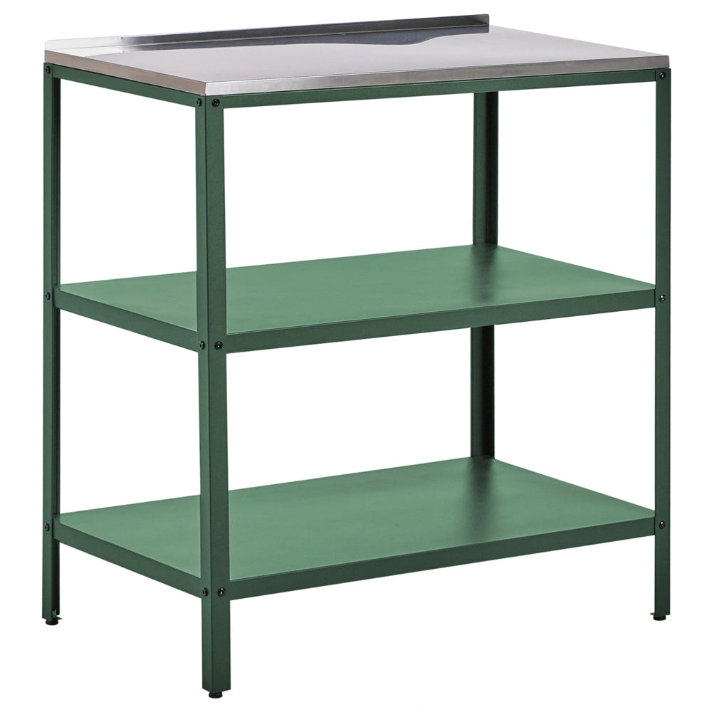 Set di cucina da esterno 2 elementi in acciaio inox verde 2 isole da cucina lavello a leva cucina da esterno