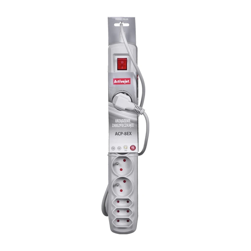 Ciabatta Activejet APN-8G/5M-GR con cavo