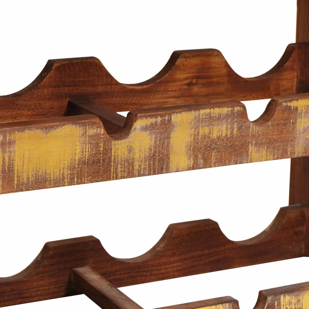 Portabottiglie Marrone 80 x 45 x 33 cm Legno massello riciclato 4104759