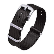 orologio da polso in nylon con chiusura pesante 22 mm cinturino in nylon premium per uomini e donne