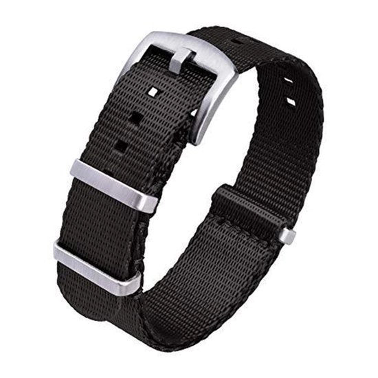 orologio da polso in nylon con chiusura pesante 22 mm cinturino in nylon premium per uomini e donne