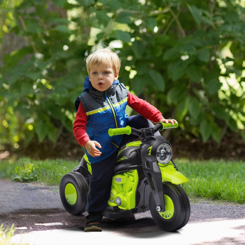 Moto Elettrica per Bambini Verde ¨C zephmum ¨C 3 km/h 30 kg