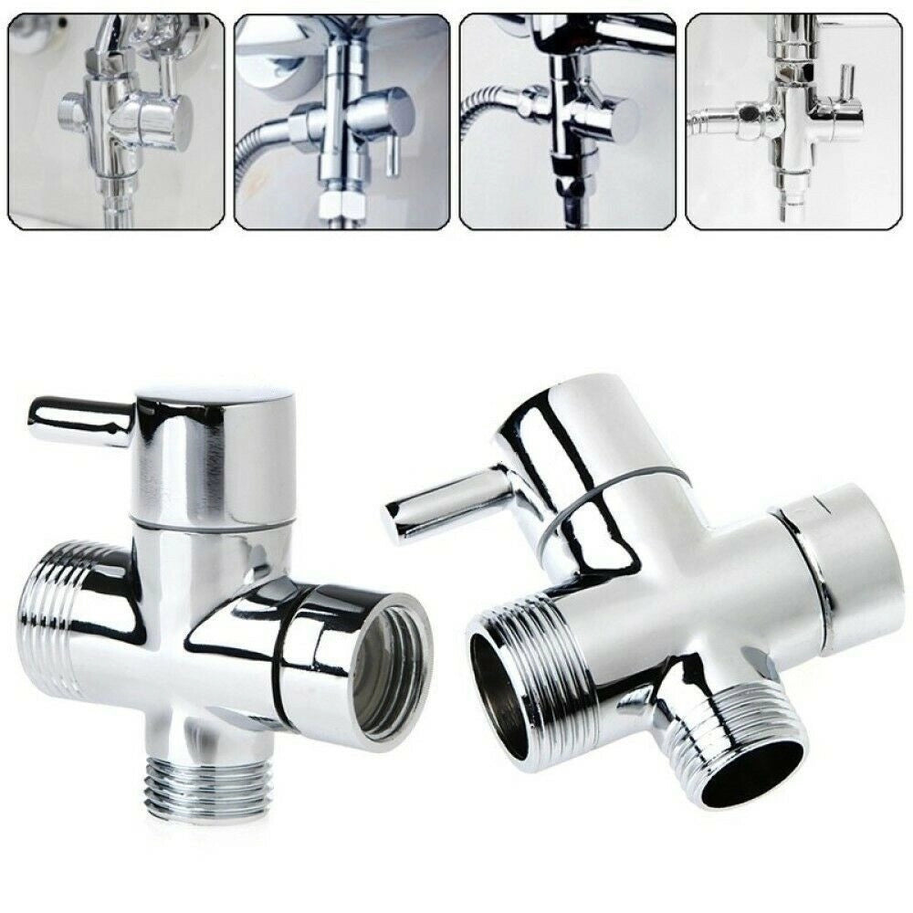 Trade Shop - Valvola Deviatrice Deviatore 3 Vie Rubinetto Ricambio Doccia 1/2" 3/4" 79352 -