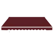 Tenda da sole retrattile 300 x 250 cm protezione solare angolo regolabile 5-35° stile contemporaneo alluminio rosso vino 20_0019559