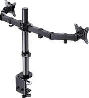 Stand per Doppio Monitor per Schermi da 13" a 32" | Regolabile in altezza e girevole | Fino a 8 Kg | VESA 75/100 mm