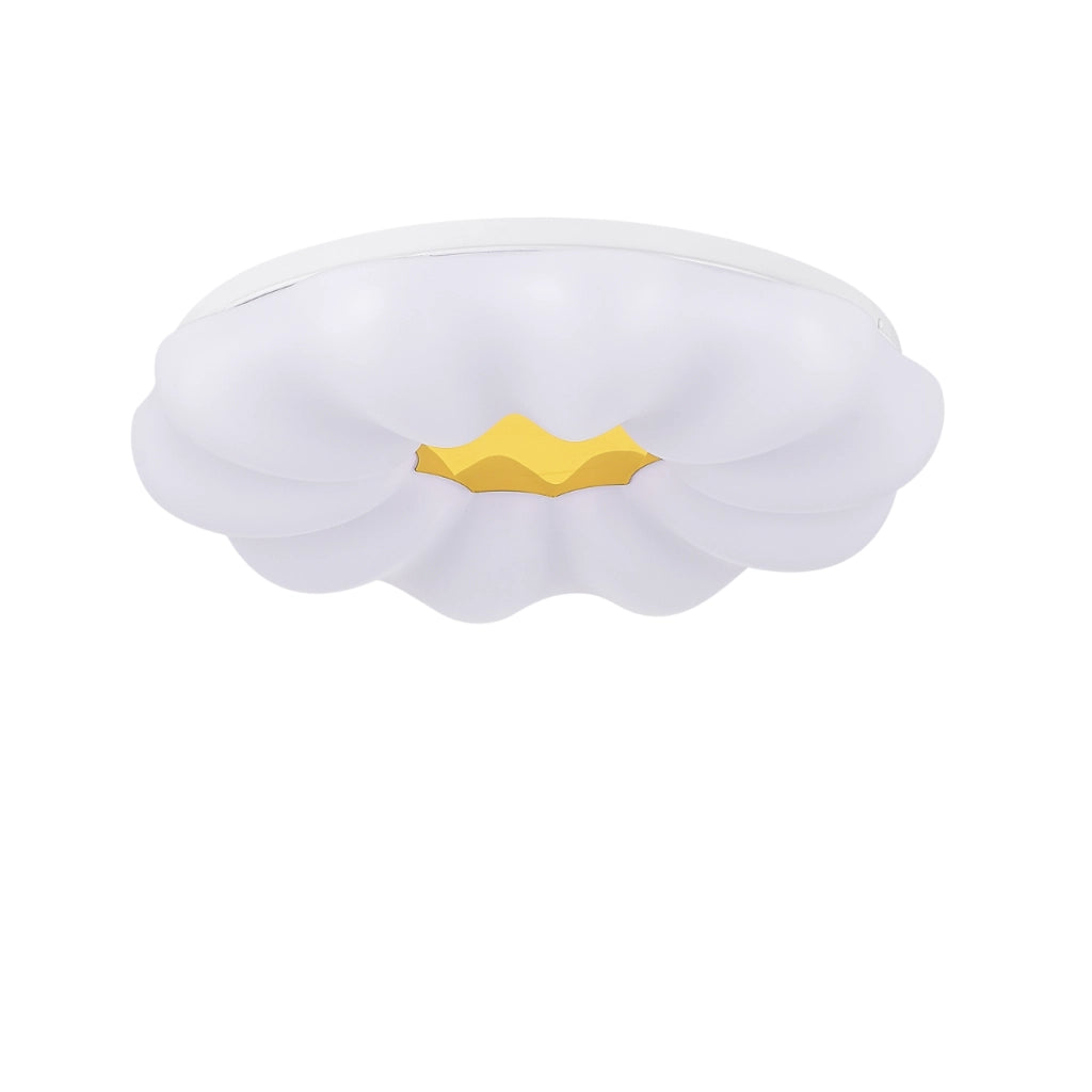 Plafoniera LED Ariva tonda 40cm bianca oro 23W 4000K