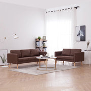 Set Divani 2 pz in Tessuto Marrone cod mxl 13706