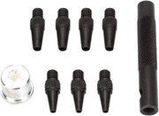 Set di fori per cuoio e acciaio - Strumento DIY per artigiani (7 pezzi, 2-5 mm)
