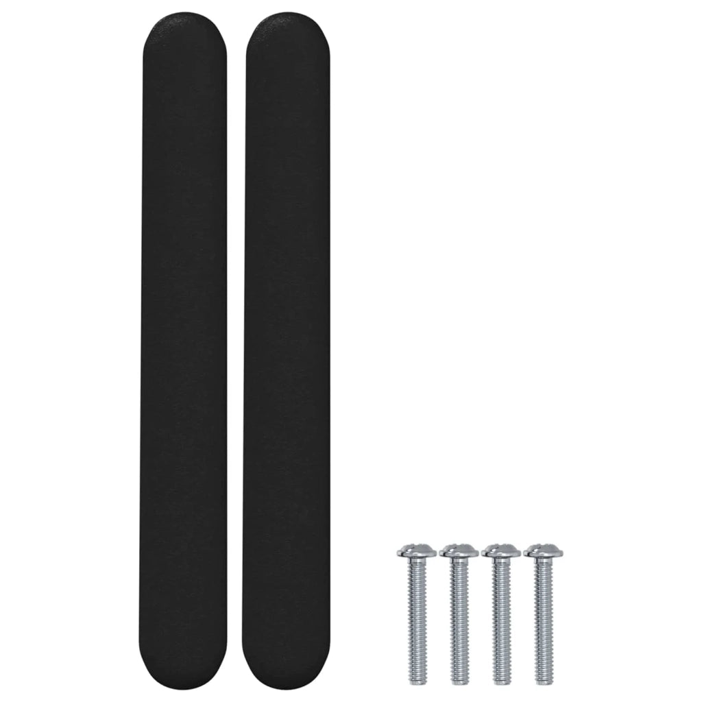 Maniglia per Armadio 12 pcs Nero 121 x 16.6 x 28.3 mm Ferro 864728