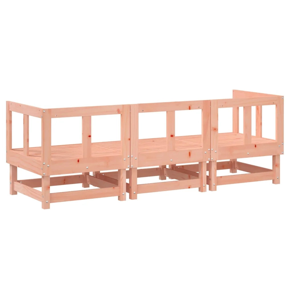 Salotto da Giardino-Set Salotto da Giardino 3 pz in Legno Massello di Douglas 112645