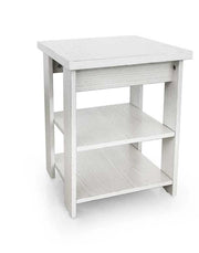 TAVOLINO IN LEGNO  40X40X50CM  COLORE BIANCO