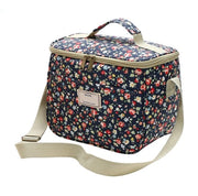 Tas Geïsoleerde con Isolamento per Picnic Grande con Modello di Fiori e Cinturino Regolabile (7,5L, B-Marine)