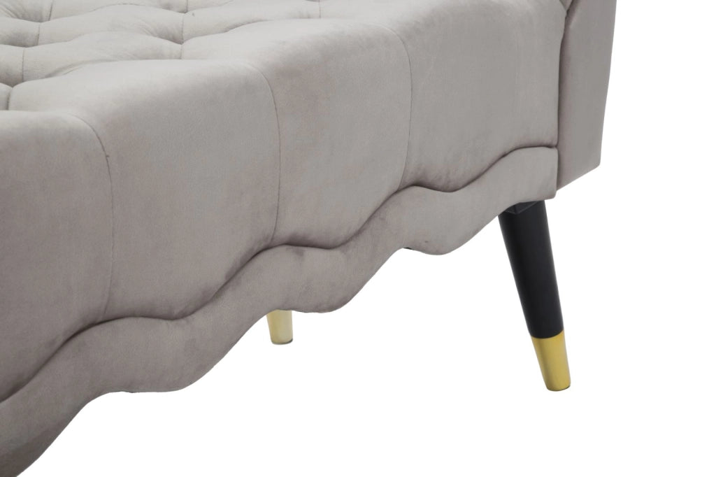 PANCHETTA PARIS GRIGIA/GOLD CM 120X40X60