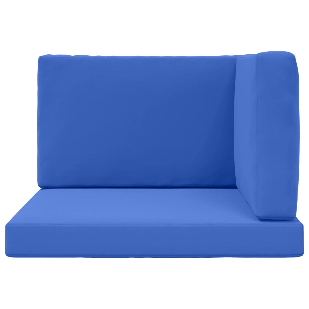 Cuscino per divano da esterno 3 pcs Blu Reale Poliestere