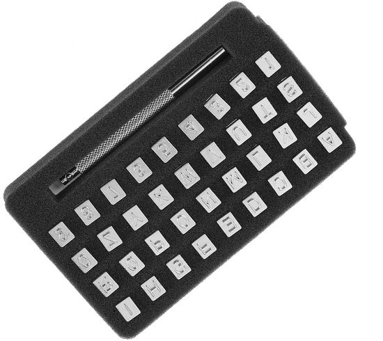 Stampatore in pelle 36 pezzi - attrezzi per pittura in acciaio - manico comodo - misure 3/6 mm - progettazione ergonomico - adatto per l'ambiente del cuoio - punto di apprendimento