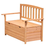 PANCHINA IN LEGNO DA GIARDINO A 2 POSTI CON VANO CONTENITORE 112X58X84 CM