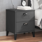 Comodino VIKEN Antracite in Legno Multistrato 374910