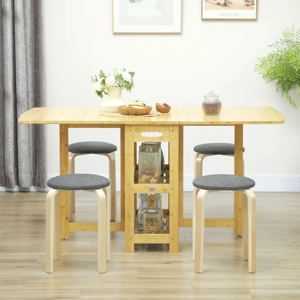 Poltrona imbottita con poggiapiedi ¨C zephmum ¨C Grigio, tessuto, 65x85x100 cm